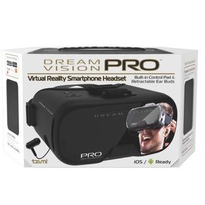 Virtual Reality Smartphone Headset with Earbuds